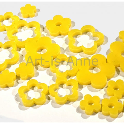 Art-is-Anne -Mini fleurs Jaune-1