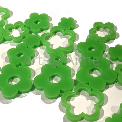 Art-is-Anne -Mini fleurs vert-3