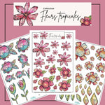 Ronron Design - Éphémères à découper Marika Lemay: Fleurs Tropicales