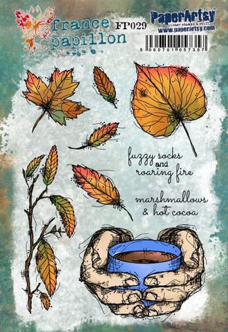 Paperartsy - France Papillon 029 (A5 stamp set, trimmed, on EZ)