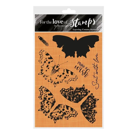 HUNKYDORY CRAFTS For The Love Of Stamps - Layering Comma Butterfly