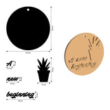 Stamperia Crafty shapes: A new Beginning round tag with plant