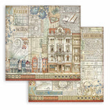 Stamperia Scrapbooking Pad 10 sheets cm 30,5x30,5 (12"x12") - Art of Travelling