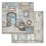 Stamperia Scrapbooking Pad 10 sheets cm 30,5x30,5 (12"x12") - Silent Sea