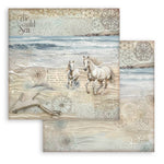 Stamperia  Scrapbooking Small Pad 10 sheets cm 20,3X20,3 (8"X8") - Silent Sea