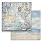 Stamperia  Scrapbooking Small Pad 10 sheets cm 20,3X20,3 (8"X8") - Silent Sea