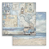 Stamperia  Scrapbooking Small Pad 10 sheets cm 20,3X20,3 (8"X8") - Silent Sea