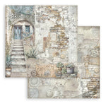 Stamperia  Scrapbooking Small Pad 10 sheets cm 20,3X20,3 (8"X8") - Silent Sea