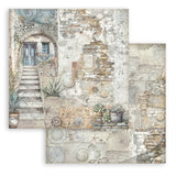 Stamperia  Scrapbooking Small Pad 10 sheets cm 20,3X20,3 (8"X8") - Silent Sea