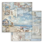 Stamperia  Scrapbooking Small Pad 10 sheets cm 20,3X20,3 (8"X8") - Silent Sea