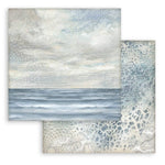 Stamperia  Scrapbooking Small Pad 10 sheets cm 20,3X20,3 (8"X8") Backgrounds Selection - Silent Sea