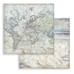Stamperia  Scrapbooking Small Pad 10 sheets cm 20,3X20,3 (8"X8") Backgrounds Selection - Silent Sea