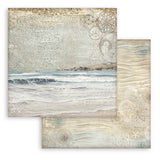 Stamperia  Scrapbooking Small Pad 10 sheets cm 20,3X20,3 (8"X8") Backgrounds Selection - Silent Sea