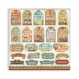 Stamperia Scrapbooking Small Pad 10 sheets cm 20,3X20,3 (8"X8") - Art of Travelling