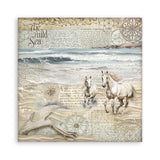 Stamperia   Scrapbooking Pad 22 sheets cm 20,3X20,3 (8"X8") Single Face Silent Sea