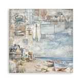 Stamperia   Scrapbooking Pad 22 sheets cm 20,3X20,3 (8"X8") Single Face Silent Sea