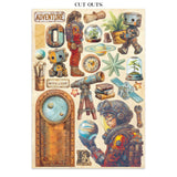 Stamperia Junk journal stickers, cut-outs, backgrounds - A new Beginning