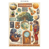 Stamperia Junk journal stickers, cut-outs, backgrounds - A new Beginning