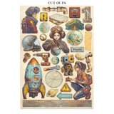 Stamperia Junk journal stickers, cut-outs, backgrounds - A new Beginning