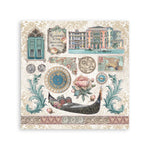 Stamperia - Sticker Album - Venice City of Art - 165x165mm 4 sheets
