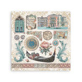 Stamperia - Sticker Album - Venice City of Art - 165x165mm 4 sheets