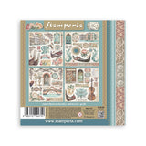Stamperia - Sticker Album - Venice City of Art - 165x165mm 4 sheets