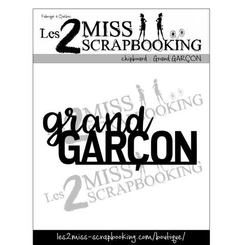 Les 2 miss scrapbooking Grand garçon