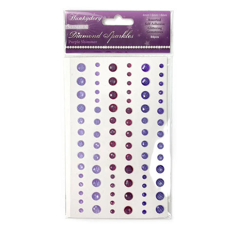 Hunkydory Crafts Diamond Sparkles Gemstones Purple Shimmer