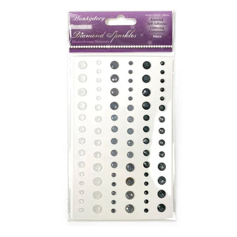 Hunkydory Crafts Diamond Sparkles Gemstones Monochrome Shimmer