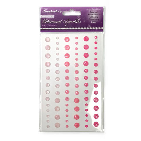 Hunkydory Crafts Diamond Sparkles Gemstones Pink Shimmer
