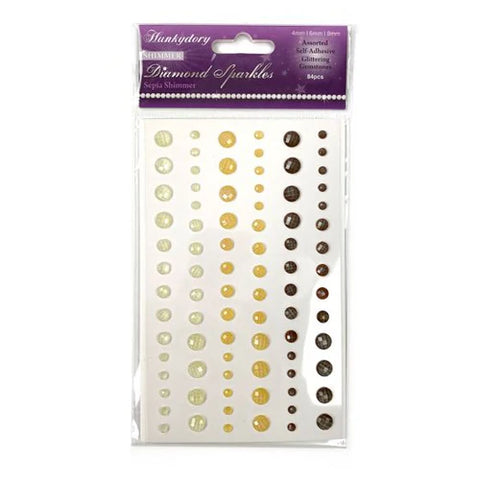 Hunkydory Crafts Diamond Sparkles Gemstones Sepia Shimmer