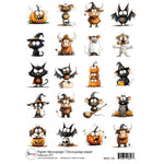 Ronron Designs Papier De Riz: Halloween ATC
