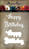 Paper Rose die - Happy Birthday Large Layered