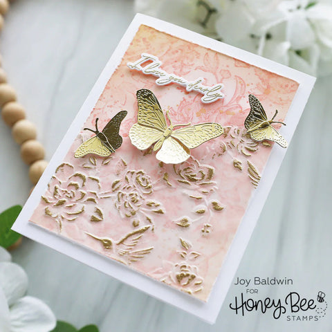 Honey Bee Stamps Heartfelt Condolences - Coordinating Honey Cuts