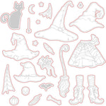 Honey Bee Stamps If The Broom Fits - Honey Cuts
