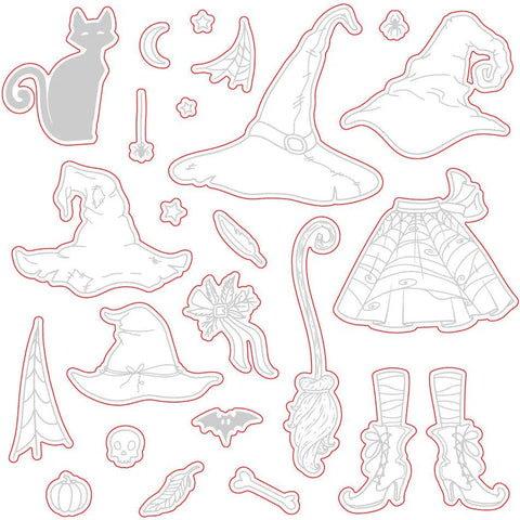 Honey Bee Stamps If The Broom Fits - Honey Cuts