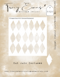 Tracy Evans Snippet Stencil Distressed Background