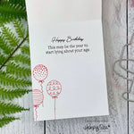 Honey Bee Inside: Snarky Birthday Sentiments - 4x6 Stamp Set
