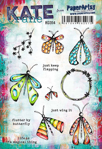 PaperArtsy - Kate Crane Stamp Set 014 (A5 on EZ)