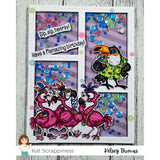 Kat Scrappiness Fabulous Feathered Friends 4x8 Stamp Set