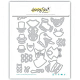 Honey Bee Stamps - Foundry and Field Collection - Honey Cuts - Steel Craft Dies - Lovely Layers Gallery Wall - Gentlemen Add-On