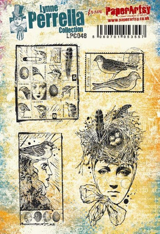 Paperartsy -  Lynne Perrella 048 (A5 set, cling-foam trimmed)