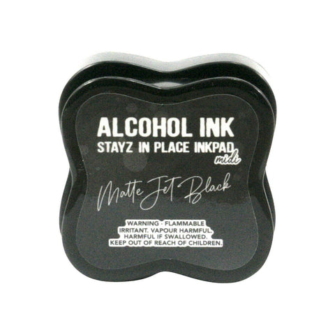Couture Creations Alcohol Ink - Stayz in Place Midi Ink Pad - Matte Jet Black