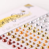 Honey Bee Metallic Mix Pearls - Pearl Stickers - 210 Count