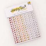 Honey Bee Metallic Mix Pearls - Pearl Stickers - 210 Count