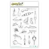 Honey Bee Stamps - Foundry and Field Collection - Cling Mounted Rubber Stamps - On the Line