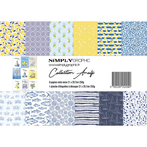 Simply Graphic - pack de papiers Amalfi papers A4 size
