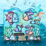 AALL and Create - Die-Cutting Die Set - Aqua Adorn