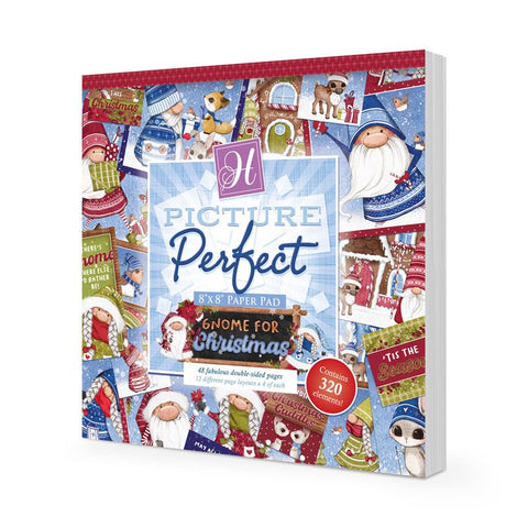 HUNKYDORY CRAFTS Gnome For Christmas Picture Perfect 8x8 Pad