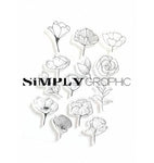 Simply Graphic - planche assortiment de fleurs